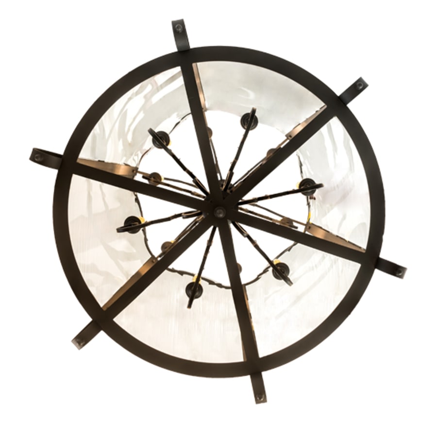 Twelve-Light 33" Wide Taper Candle Pendant