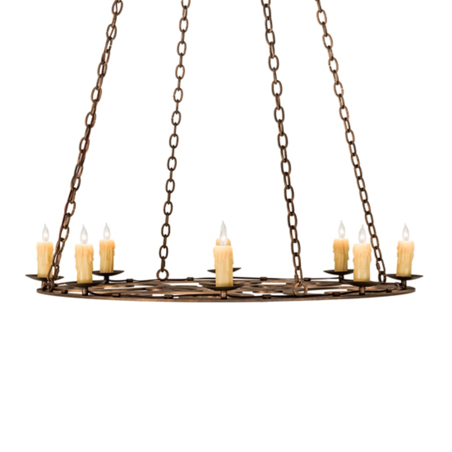 Eight-Light 42" Wide Taper Candle Pendant detail view 6