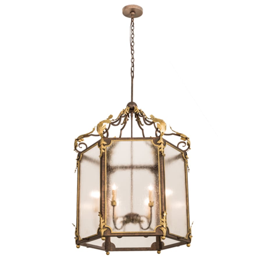 Six-Light 34" Wide Taper Candle Pendant