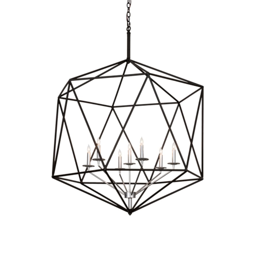 Seven-Light 42" Wide Taper Candle Pendant