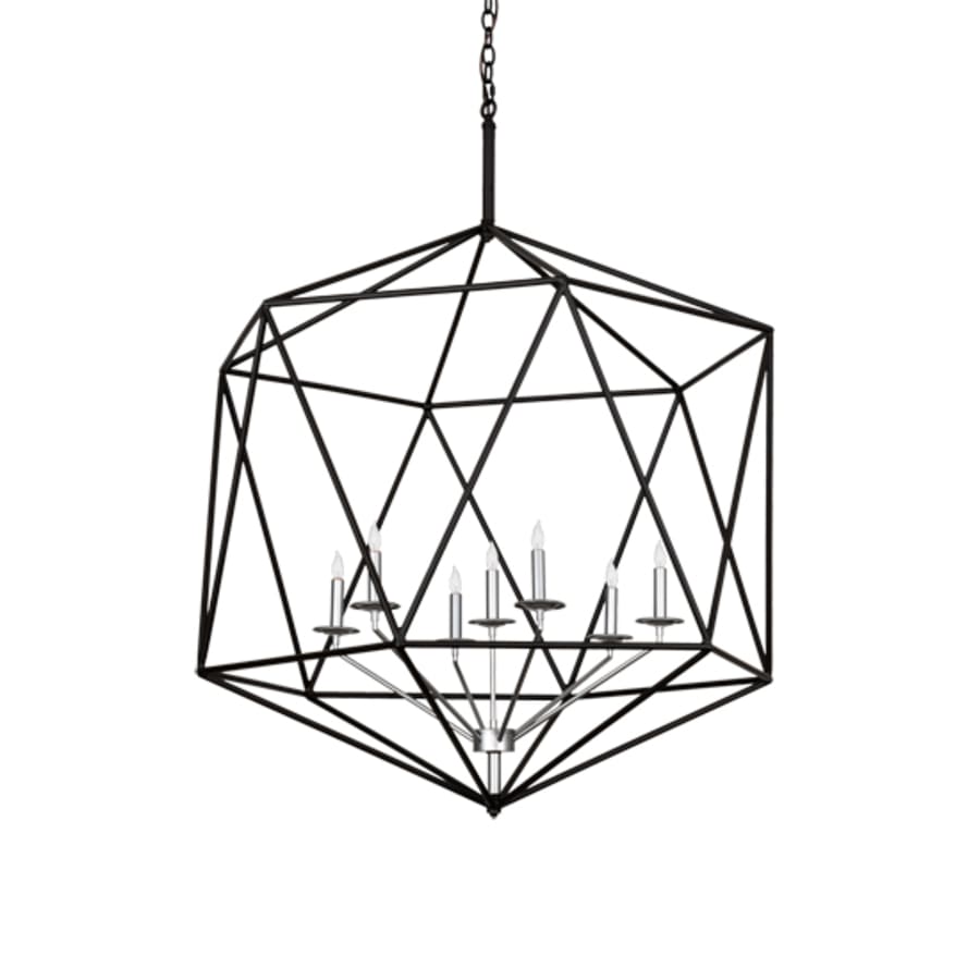 Seven-Light 42" Wide Taper Candle Pendant