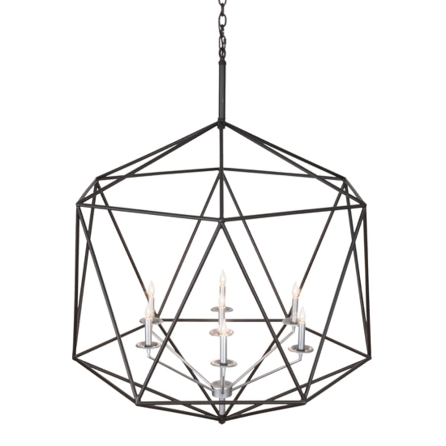 Seven-Light 42" Wide Taper Candle Pendant