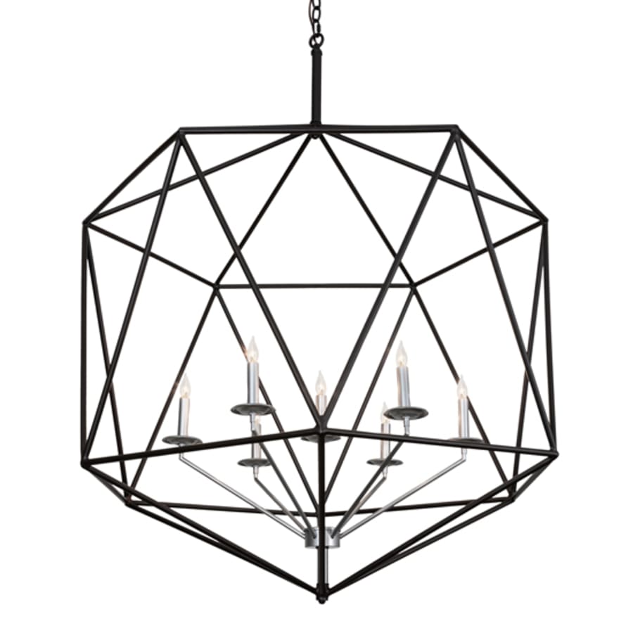Seven-Light 42" Wide Taper Candle Pendant