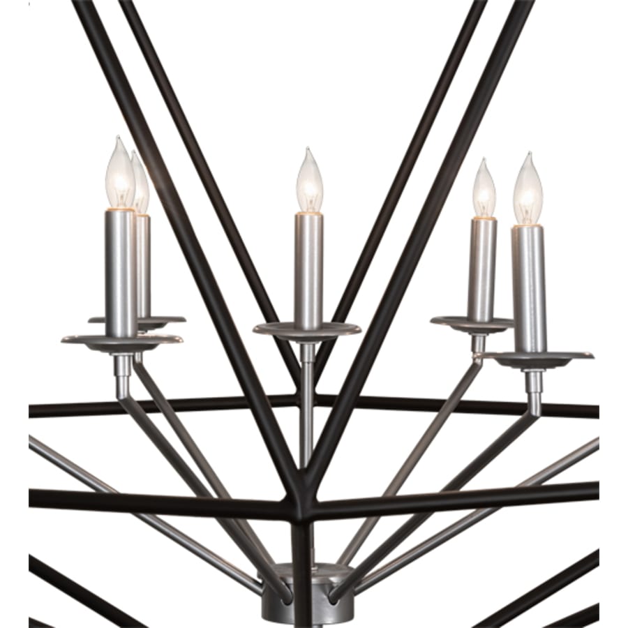 Seven-Light 42" Wide Taper Candle Pendant