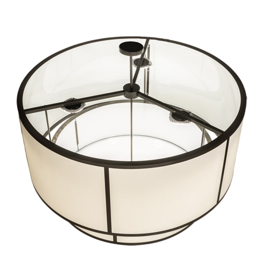 Three-Light 60" Wide Pendant