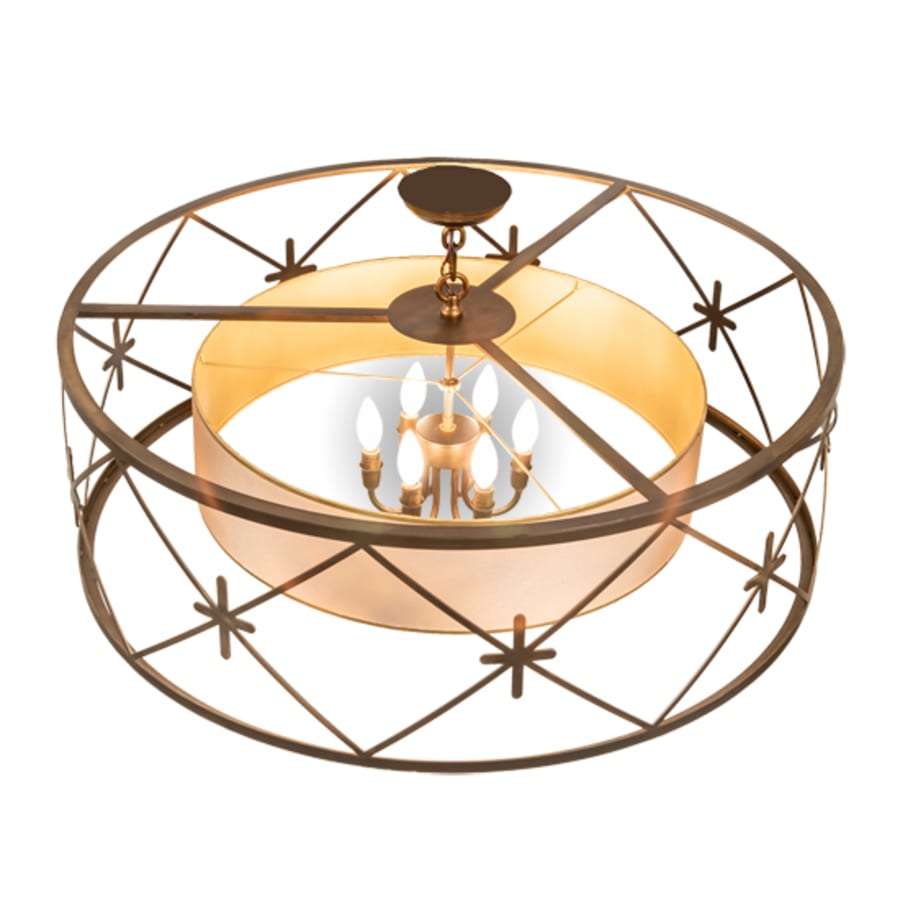 Six-Light 36" Wide Pendant