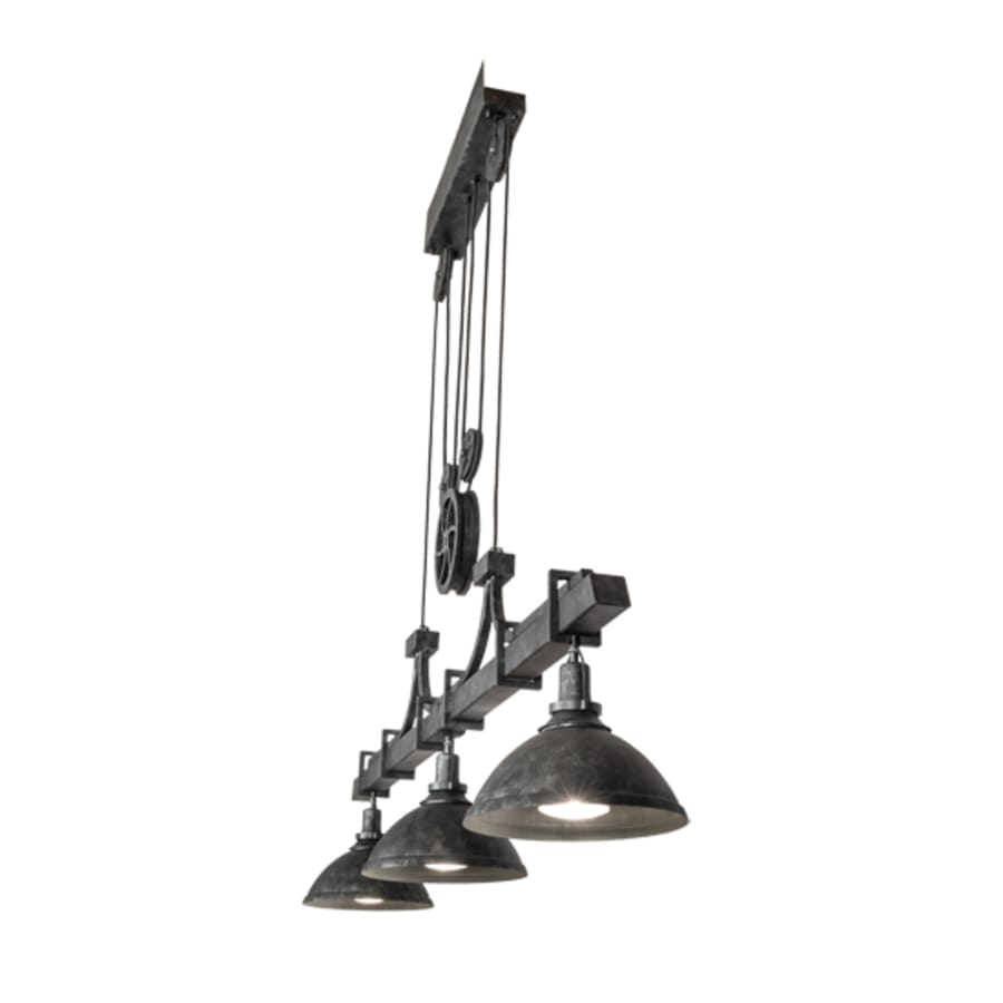 Three-Light 67" Wide Linear Pendant