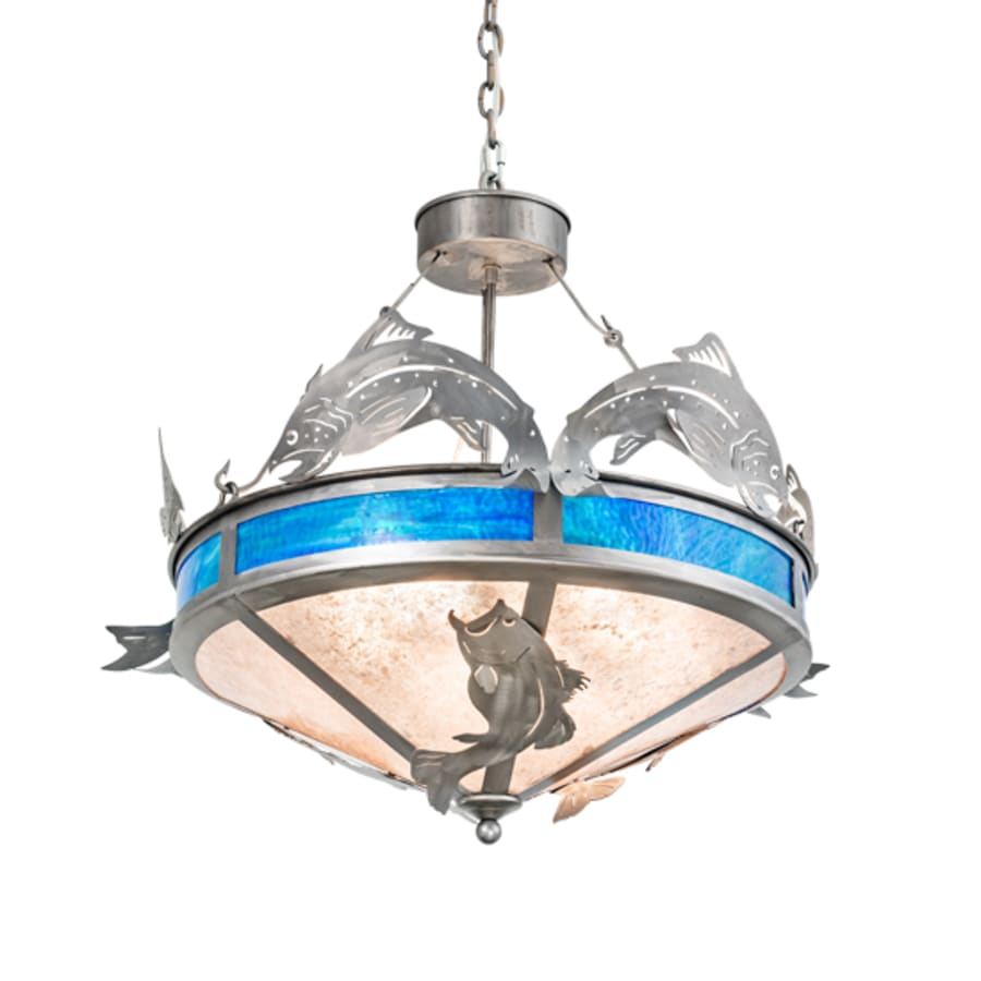 Four-Light 27" Wide Abstract Pendant