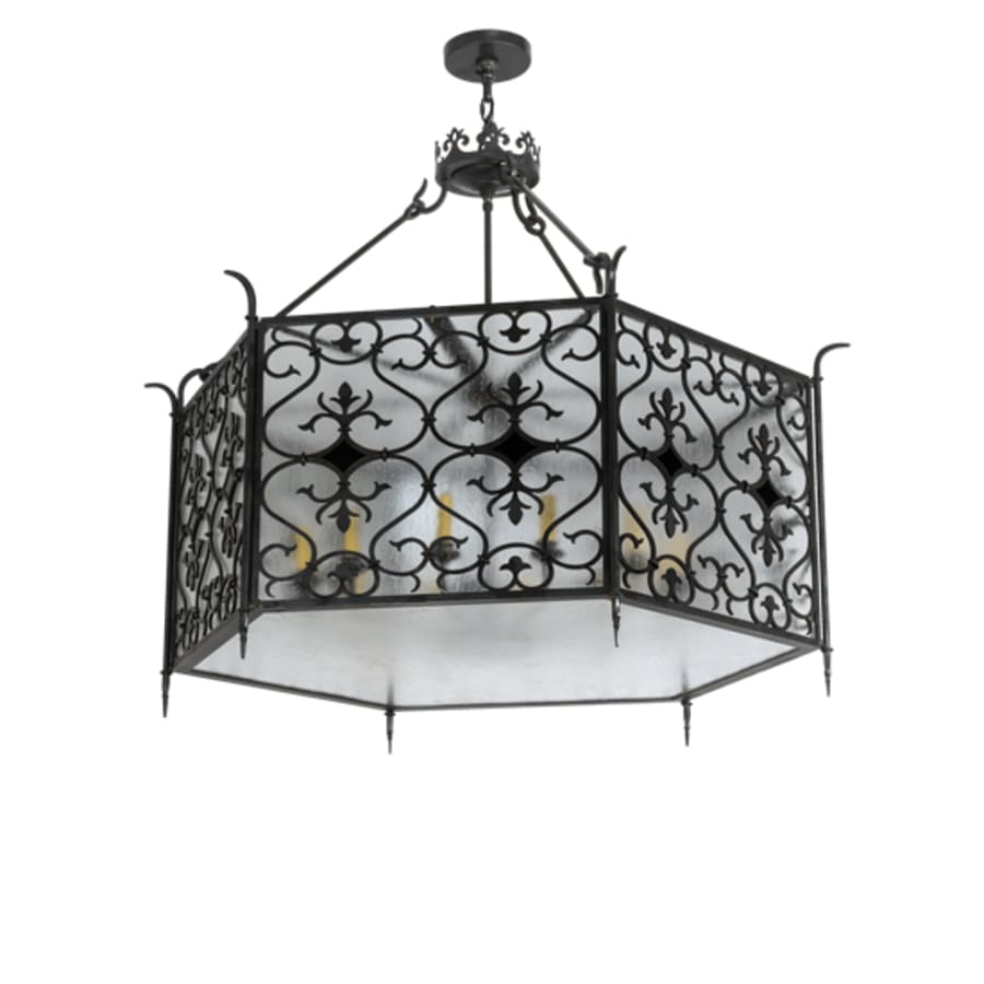 Twelve-Light 48" Wide Taper Candle Pendant