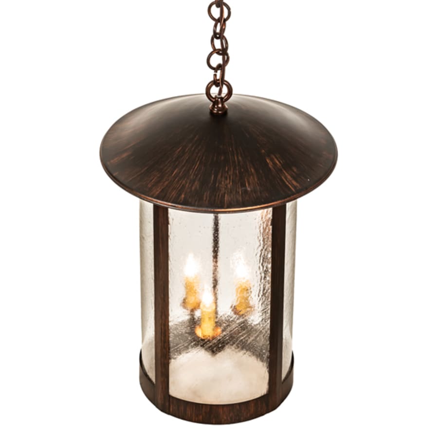 Three-Light 14" Wide Taper Candle Pendant
