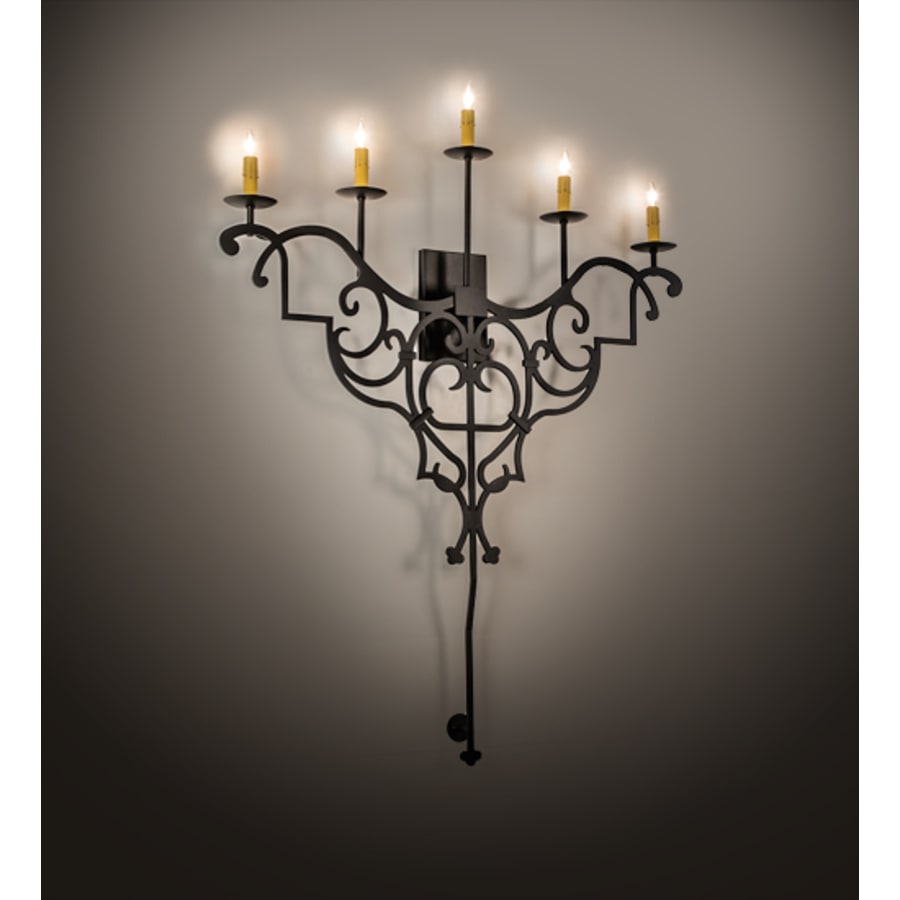 Fleur De Lys 5-Light 45" Tall Wall Sconce