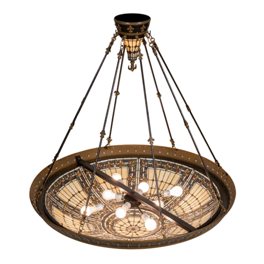 Fleur-de-lis 8-Light 45" Wide Pendant