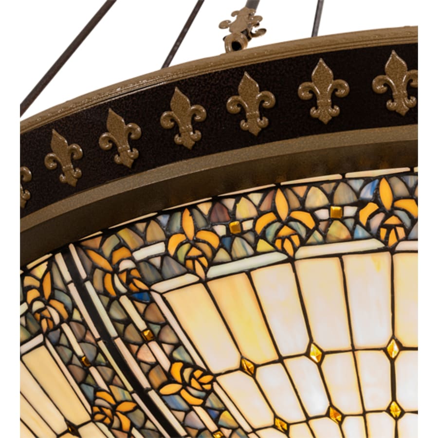 Fleur-de-lis 8-Light 45" Wide Pendant