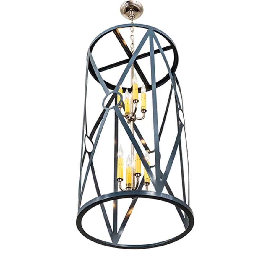 Eight-Light 18" Wide Taper Candle Pendant