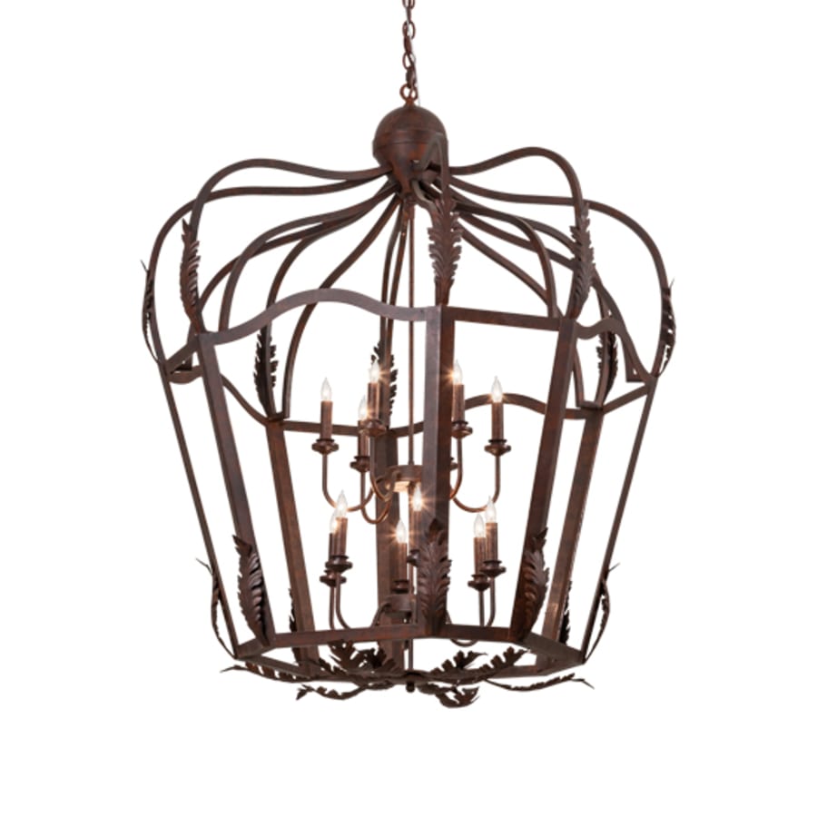 Twelve-Light 43" Wide Taper Candle Pendant