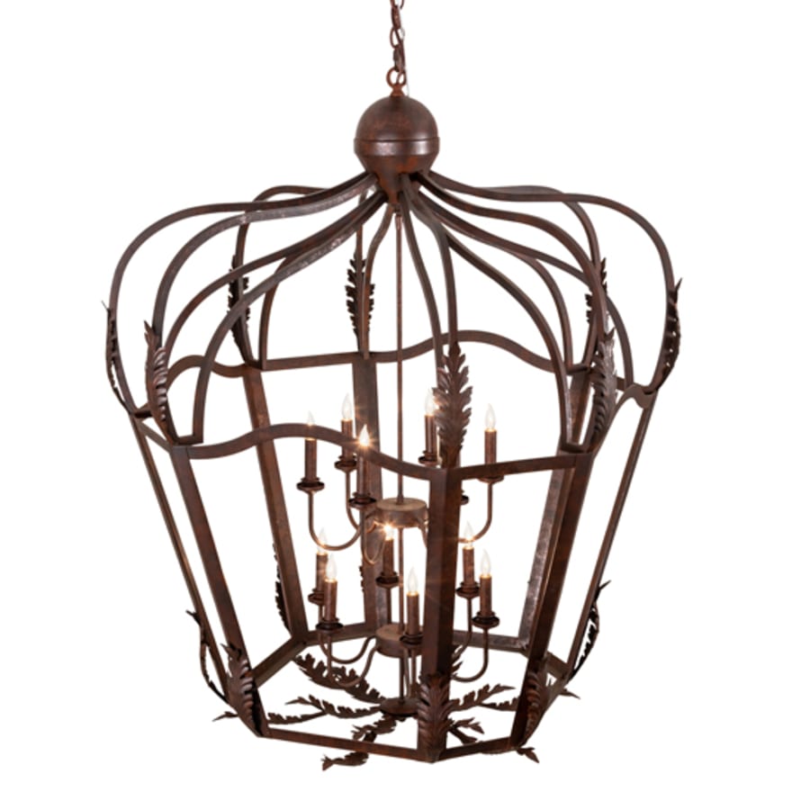 Twelve-Light 43" Wide Taper Candle Pendant detail view 5
