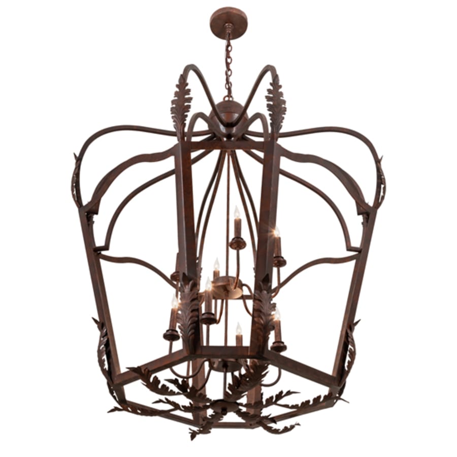 Twelve-Light 43" Wide Taper Candle Pendant detail view 7