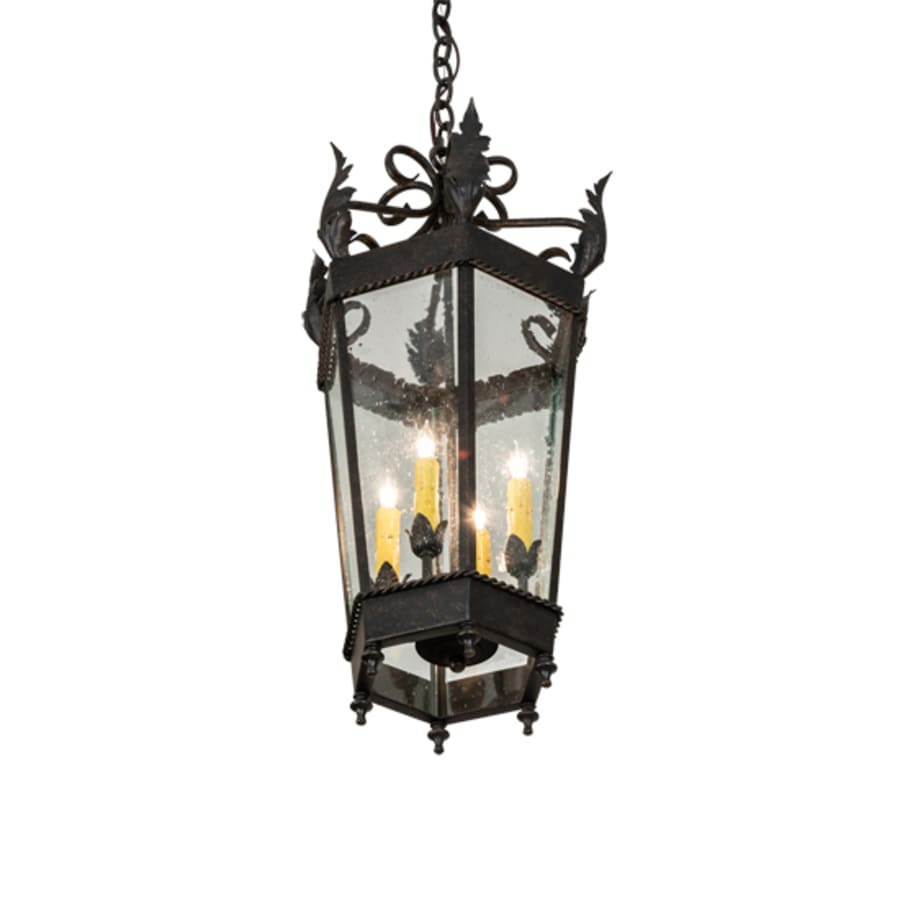 Four-Light 14" Wide Taper Candle Pendant