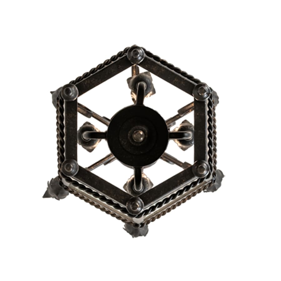 Four-Light 14" Wide Taper Candle Pendant