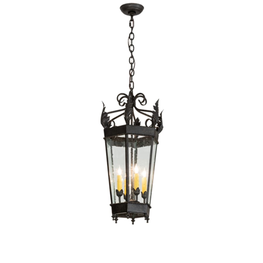 Four-Light 14" Wide Taper Candle Pendant