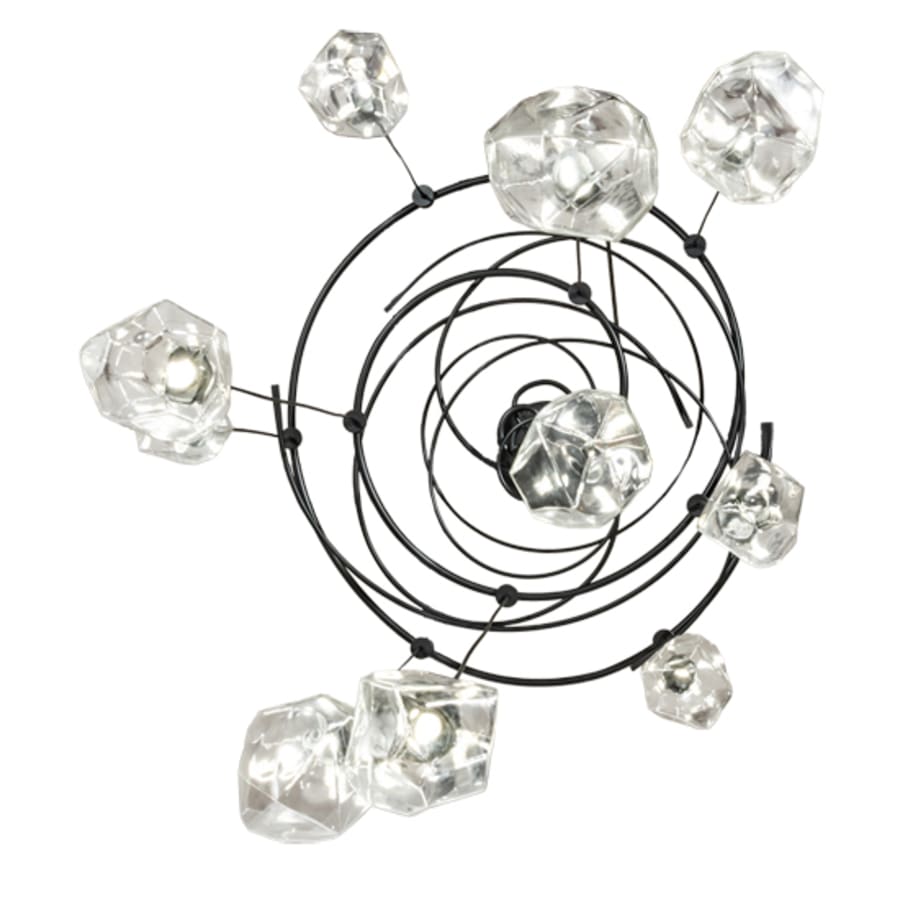 Ten-Light 55" Wide Abstract Multi-Light Pendant