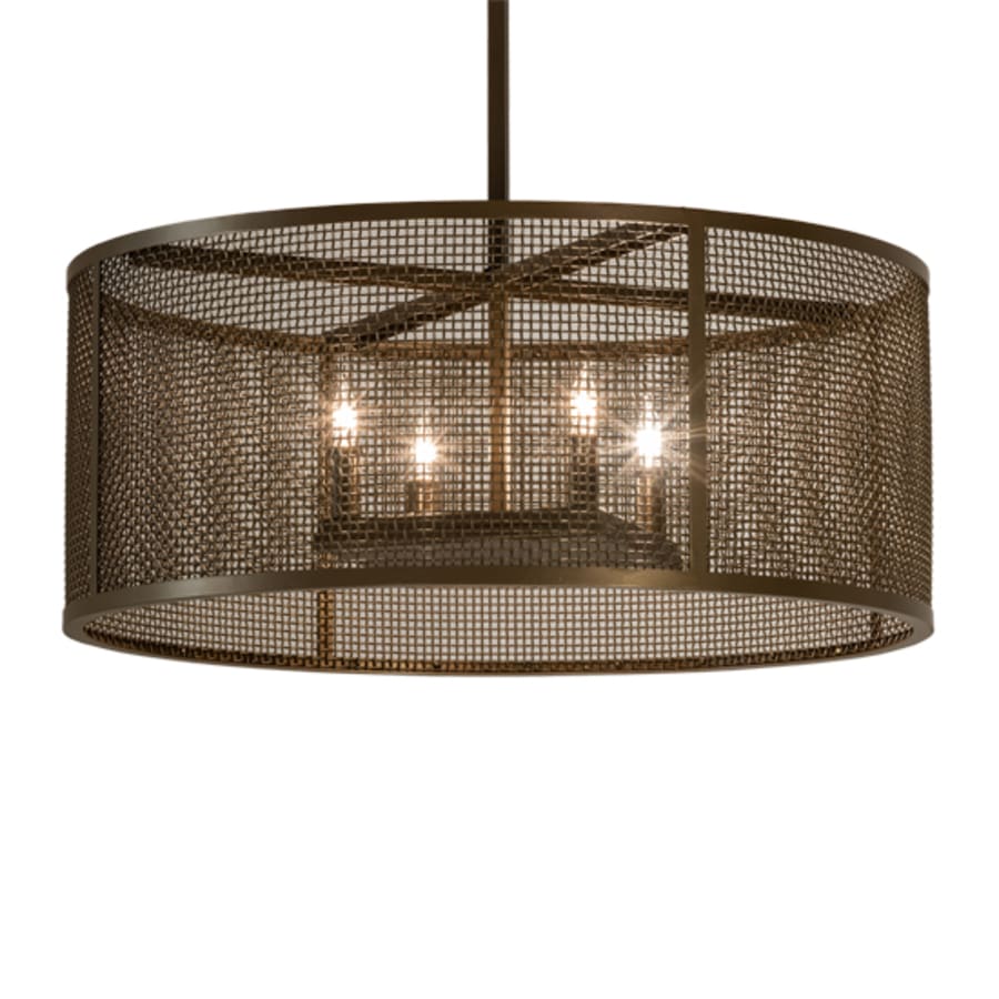 Four-Light 24" Wide Cage Pendant