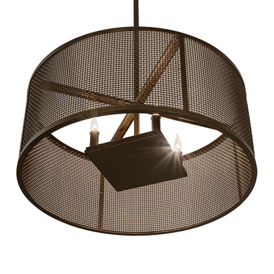 Four-Light 24" Wide Cage Pendant