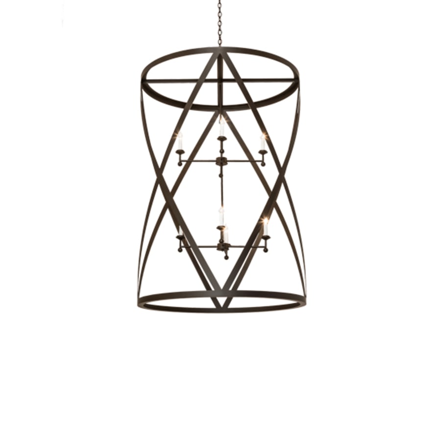 Eight-Light 42" Wide Taper Candle Pendant