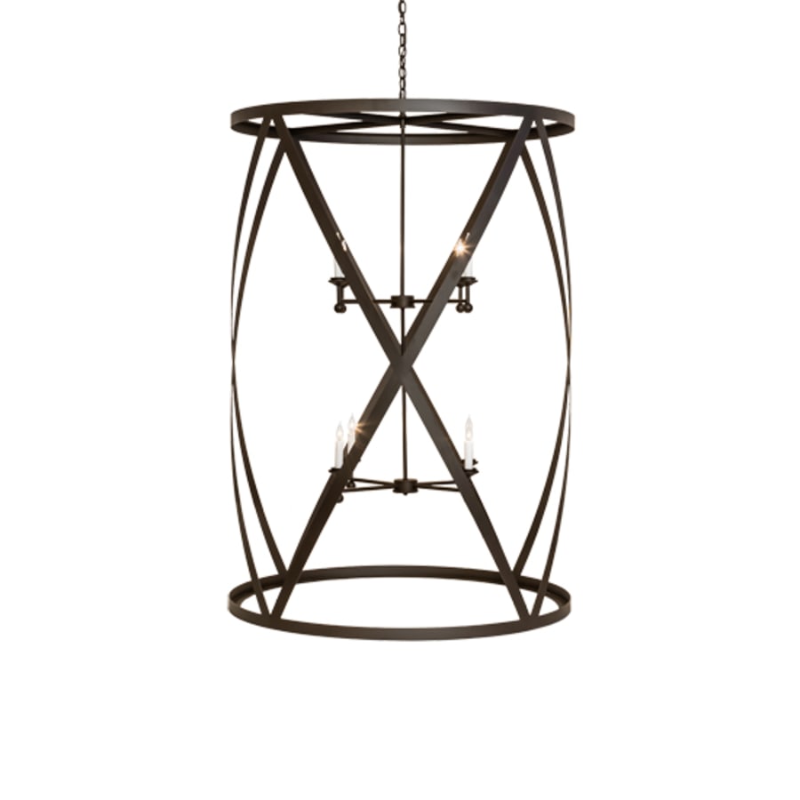 Eight-Light 42" Wide Taper Candle Pendant