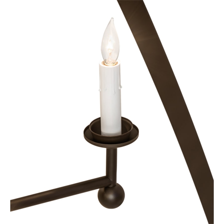 Eight-Light 42" Wide Taper Candle Pendant