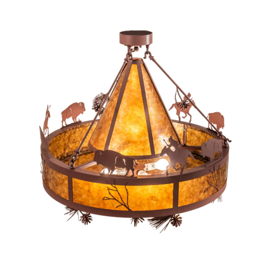 Five-Light 36" Wide Pendant