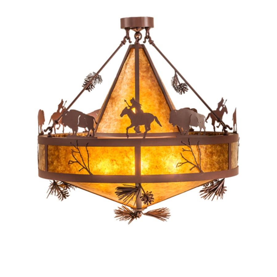 Five-Light 36" Wide Pendant
