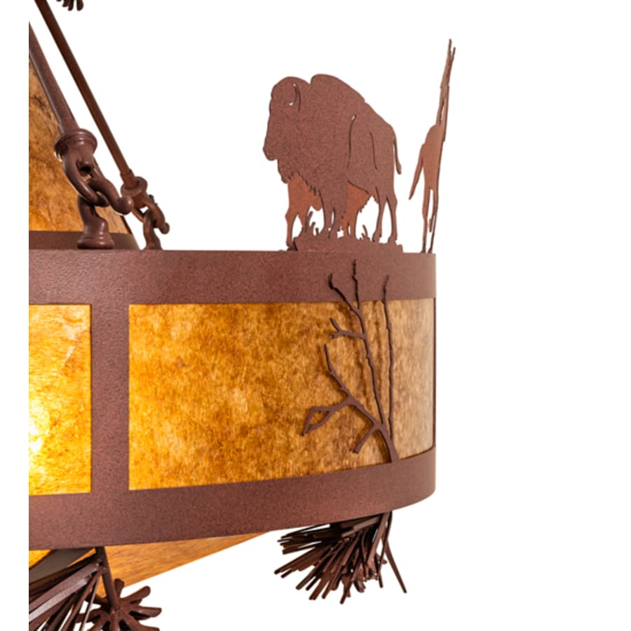Five-Light 36" Wide Pendant