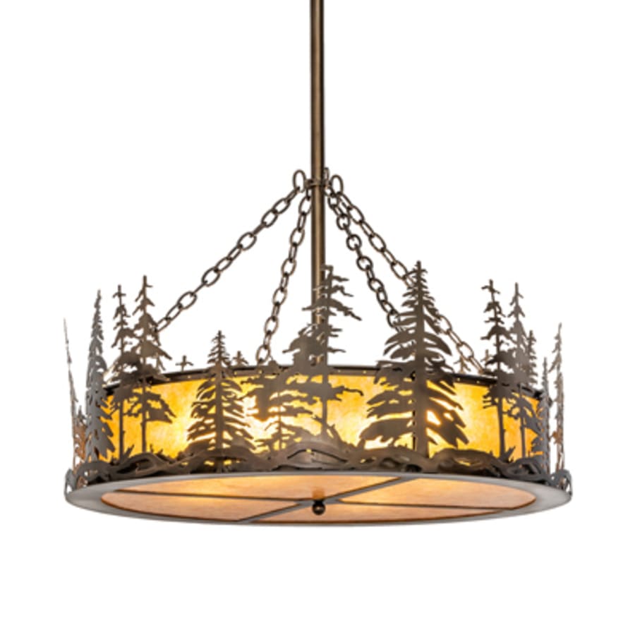 Four-Light 36" Wide Pendant