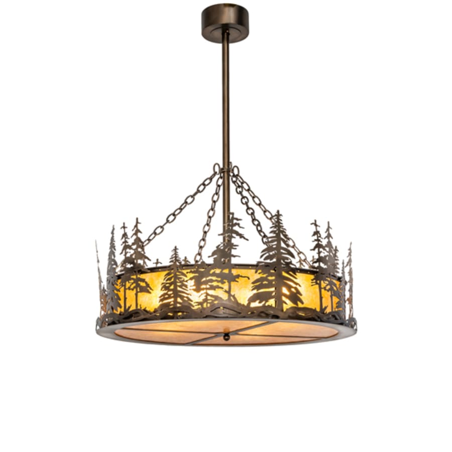 Four-Light 36" Wide Pendant