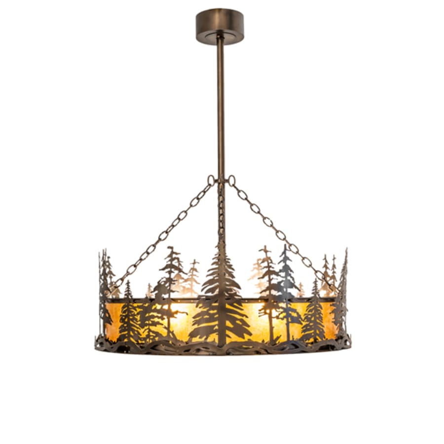 Four-Light 36" Wide Pendant
