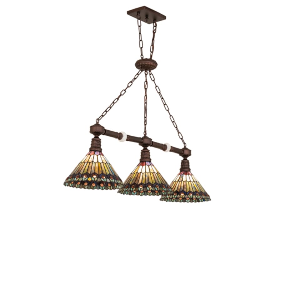 Three-Light 45" Wide Linear Pendant