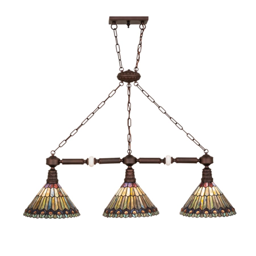 Three-Light 45" Wide Linear Pendant