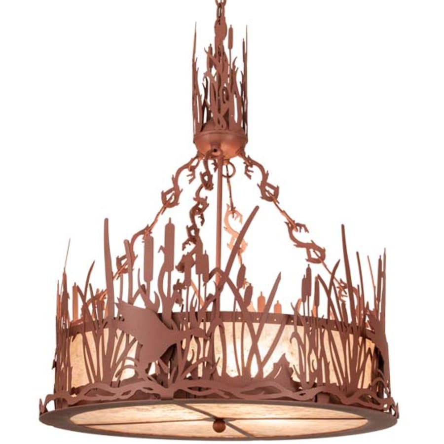 Ducks in Flight 4-Light 26" Wide Pendant