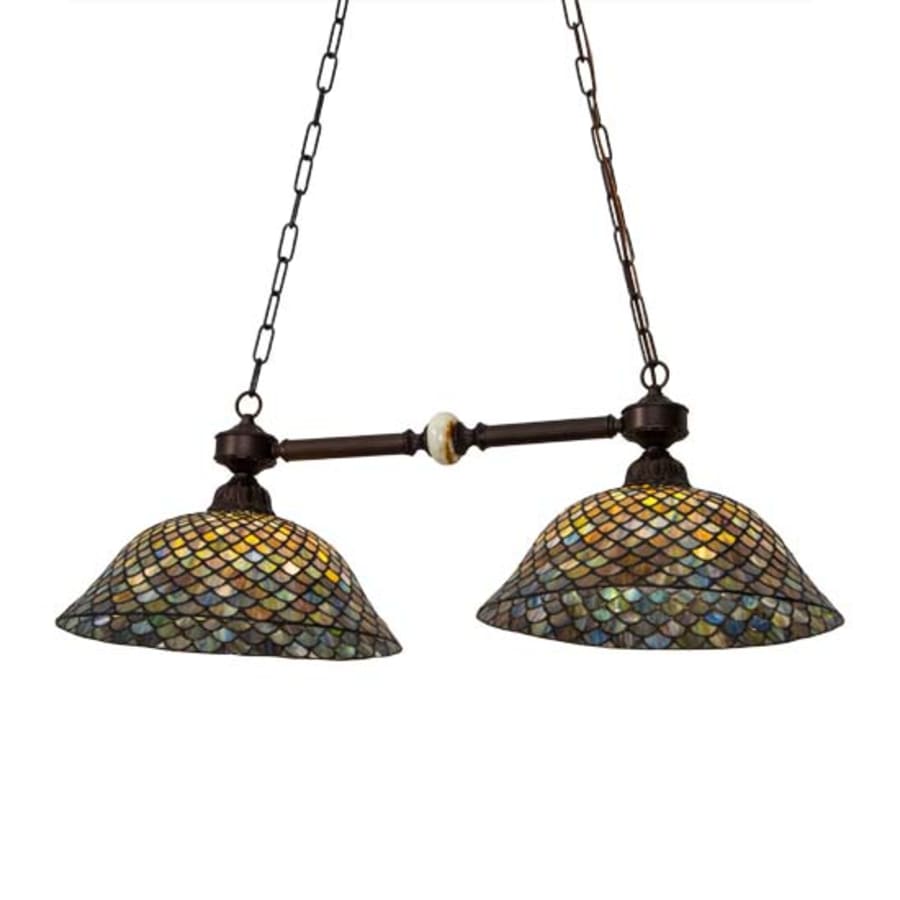 Tiffany 2-Light 37" Wide Linear Pendant