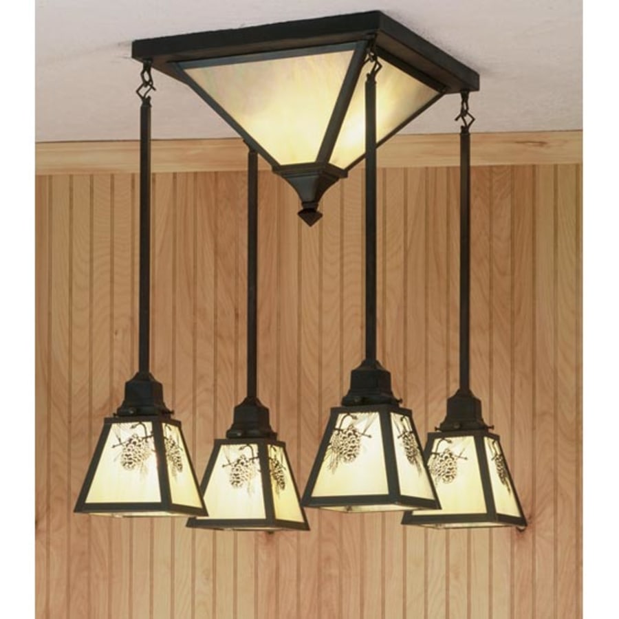 Winter Pine 6-Light 30" Wide Multi-Light Pendant detail view 2