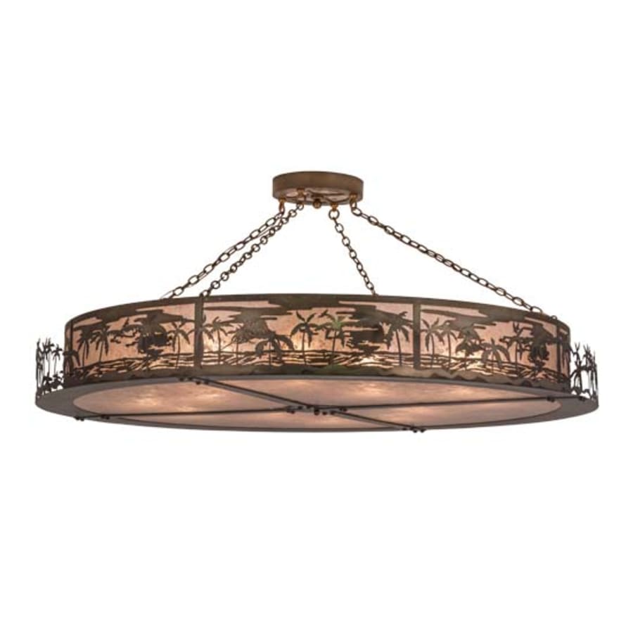 Tropical Floral Beach 12-Light 72" Wide Pendant