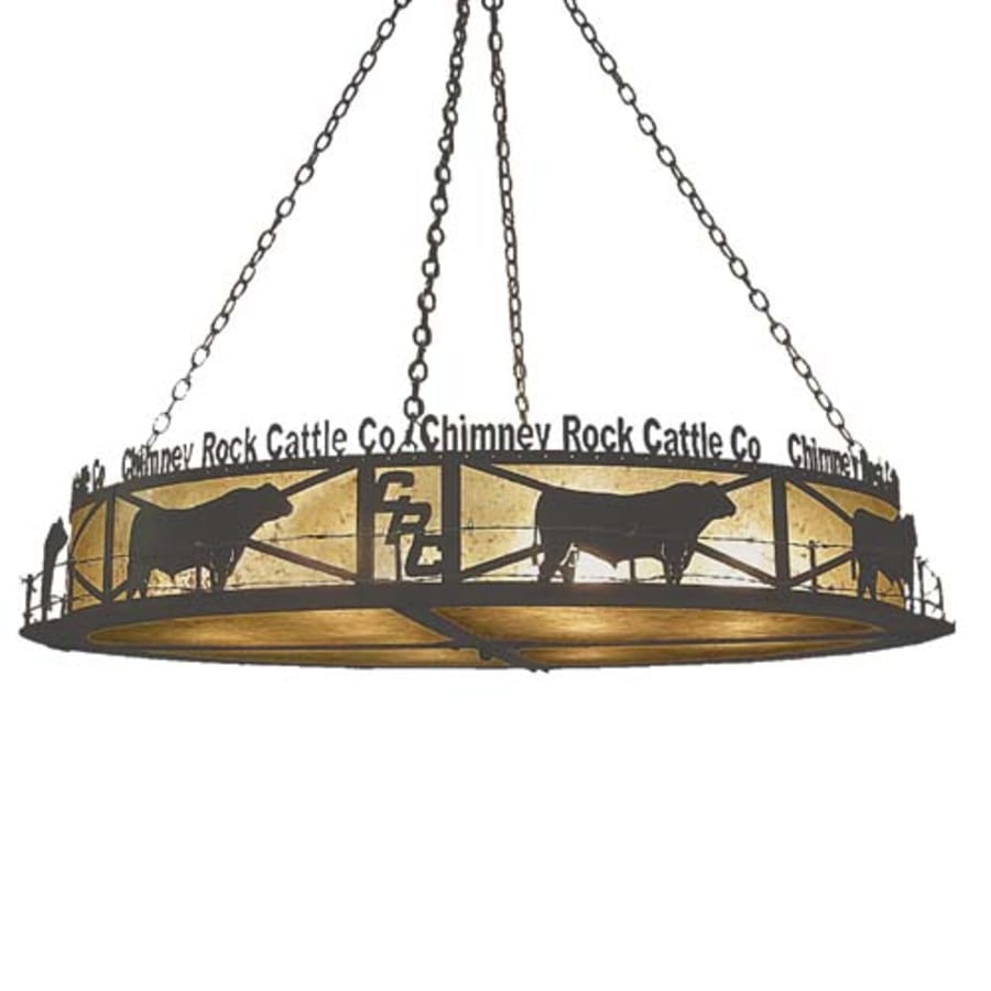Personalized Chimney Rock 12-Light 60" Wide Pendant