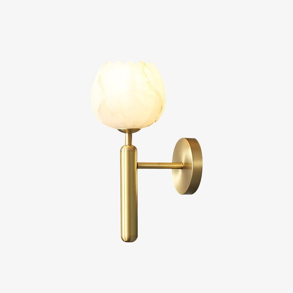 Mian Alabaster Blossom Wall Light