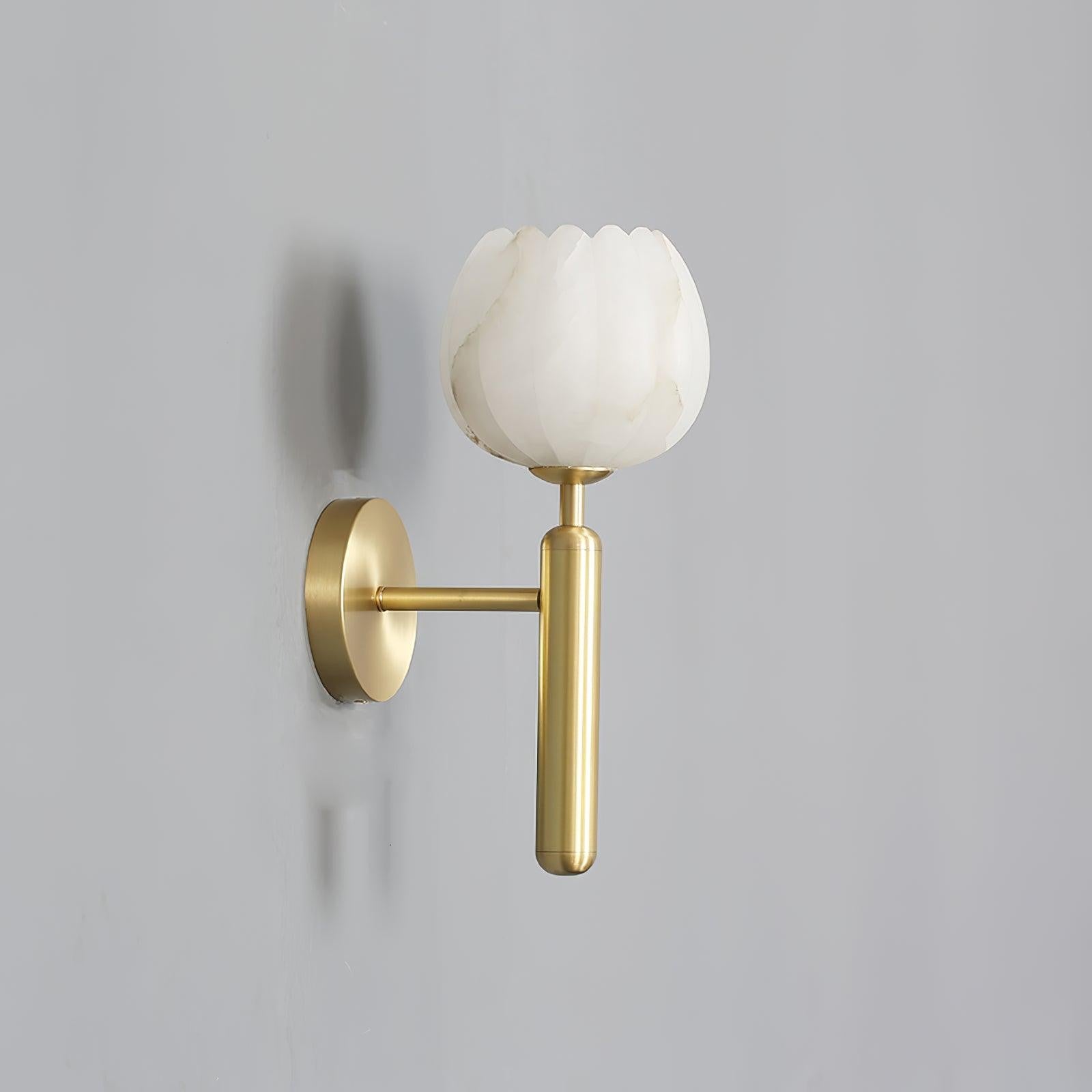 Mian Alabaster Blossom Wall Light