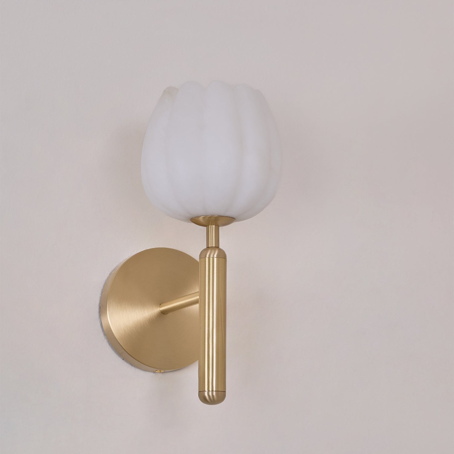 Mian Alabaster Blossom Wall Light