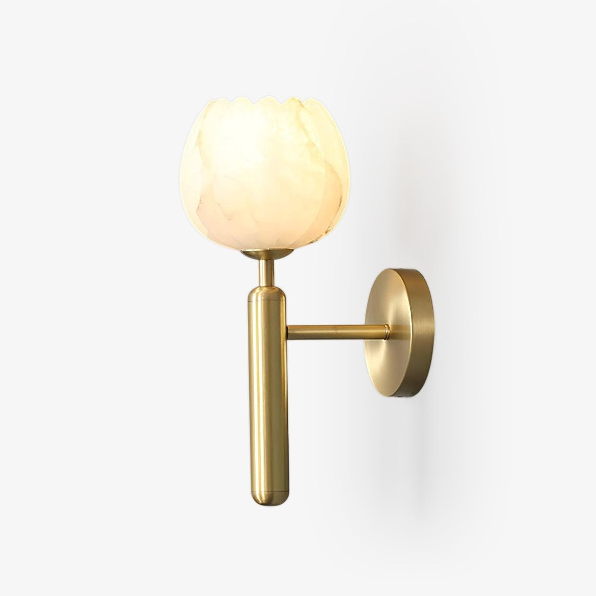 Mian Alabaster Blossom Wall Light