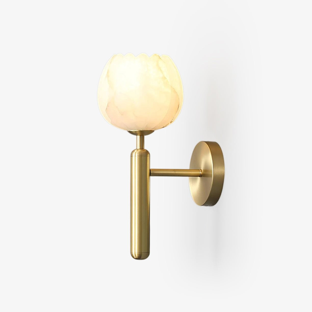 Mian Alabaster Blossom Wall Light