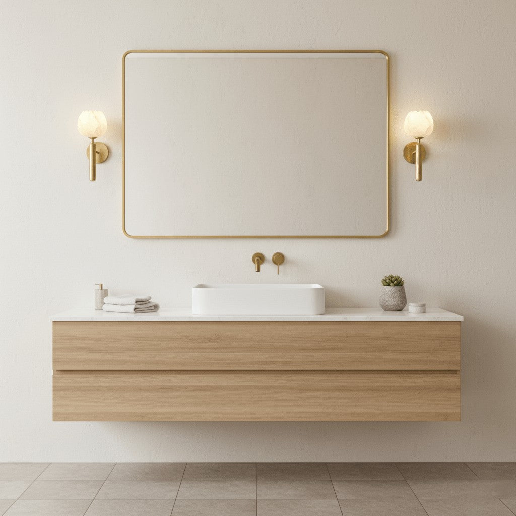 Mian Alabaster Blossom Wall Light