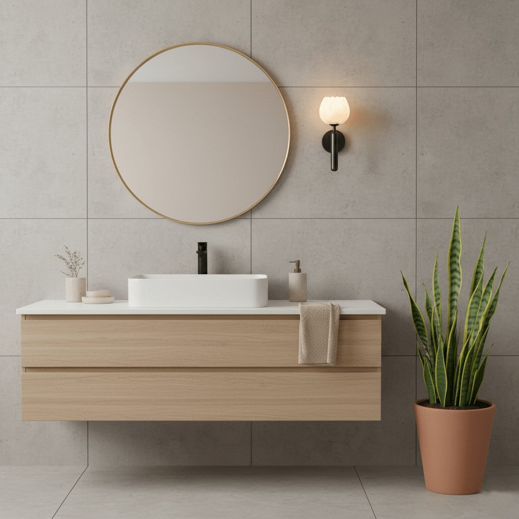 Mian Alabaster Blossom Wall Light